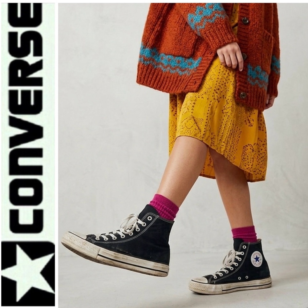 Converse Black and White High-Tops Unisex - Picture 3 of 8